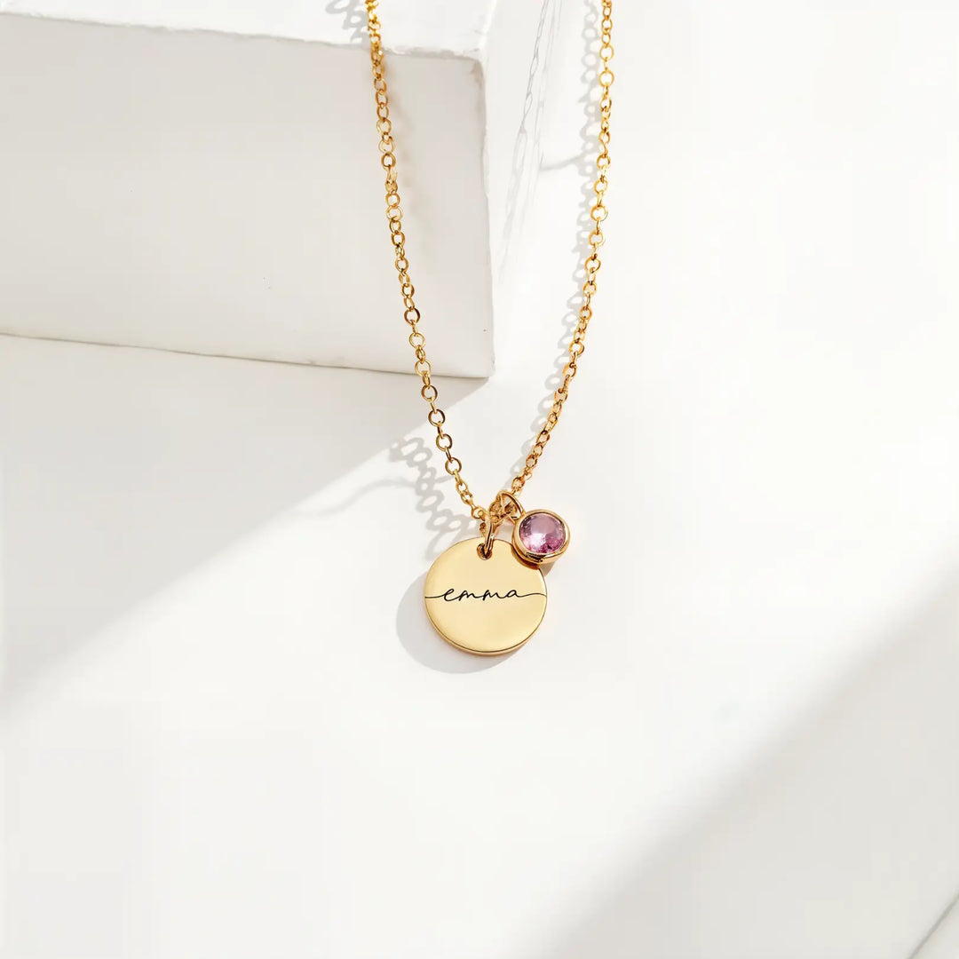 Adorna Birthstone Name Necklace