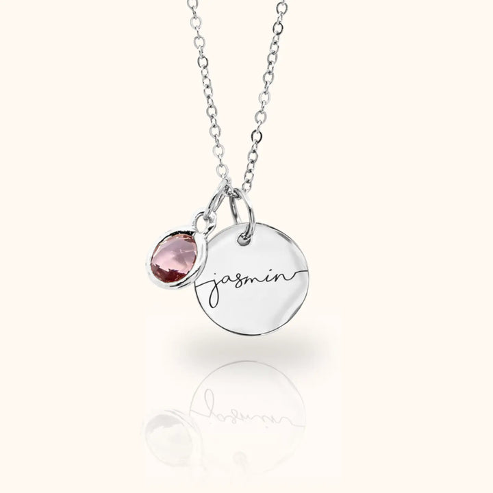Adorna Birthstone Name Necklace