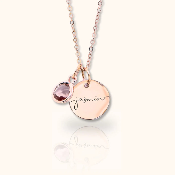 Adorna Birthstone Name Necklace