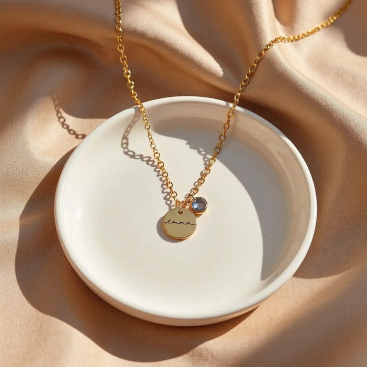 Adorna Birthstone Name Necklace