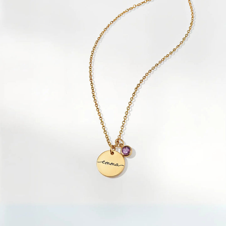 Adorna Birthstone Name Necklace