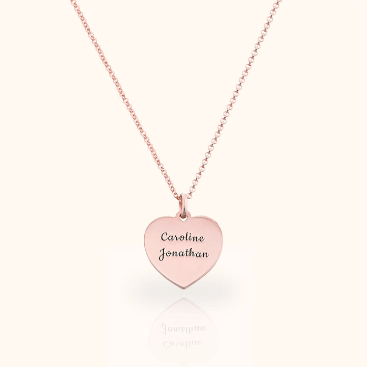 Caella Engraved Heart Necklace