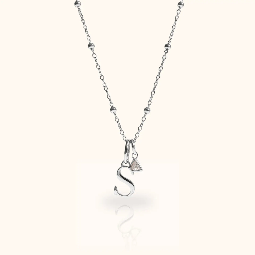 Celeste Birthstone Initial Necklace