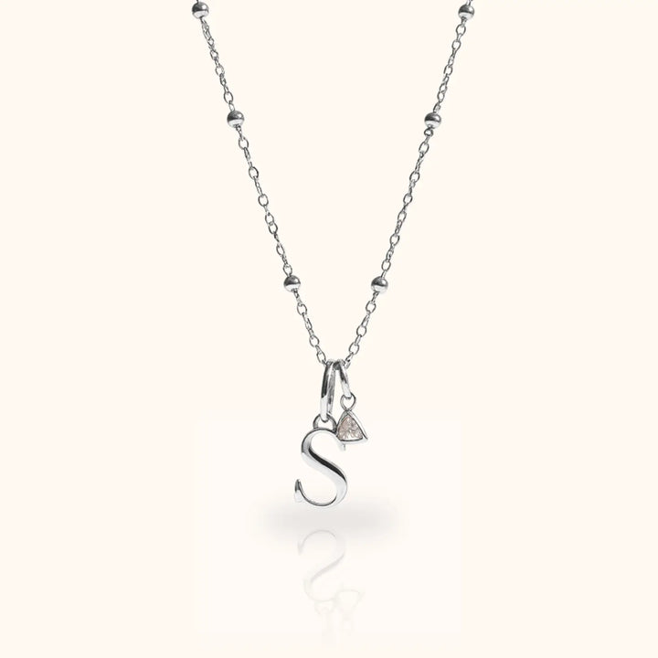 Celeste Birthstone Initial Necklace