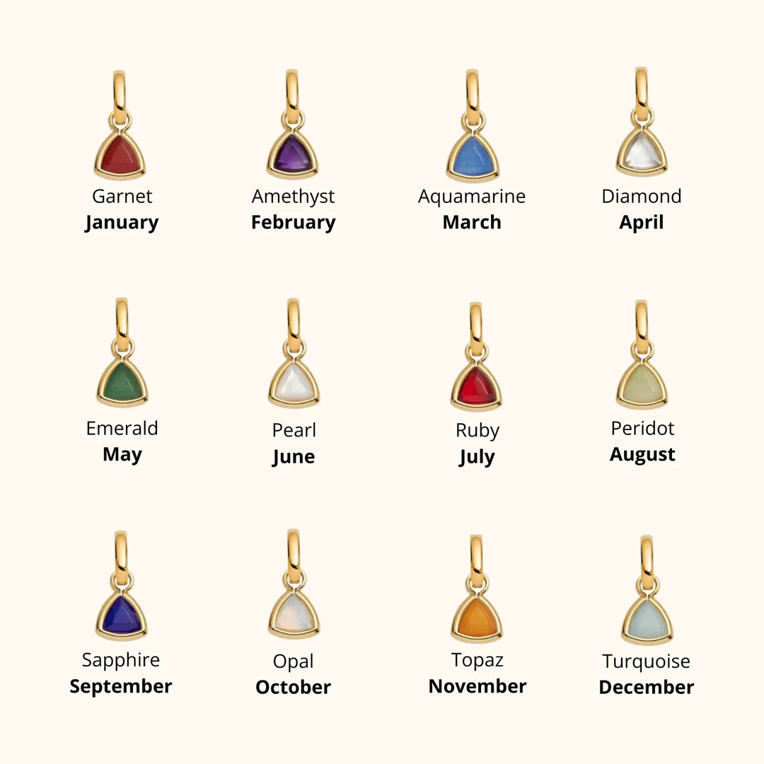 Celeste Birthstone Initial Necklace