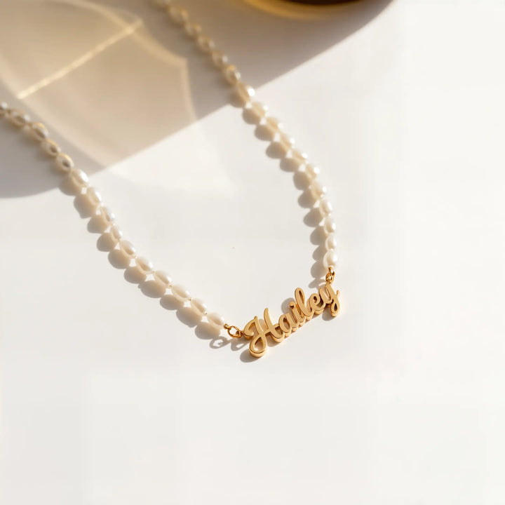 Isla Pearl Name Necklace