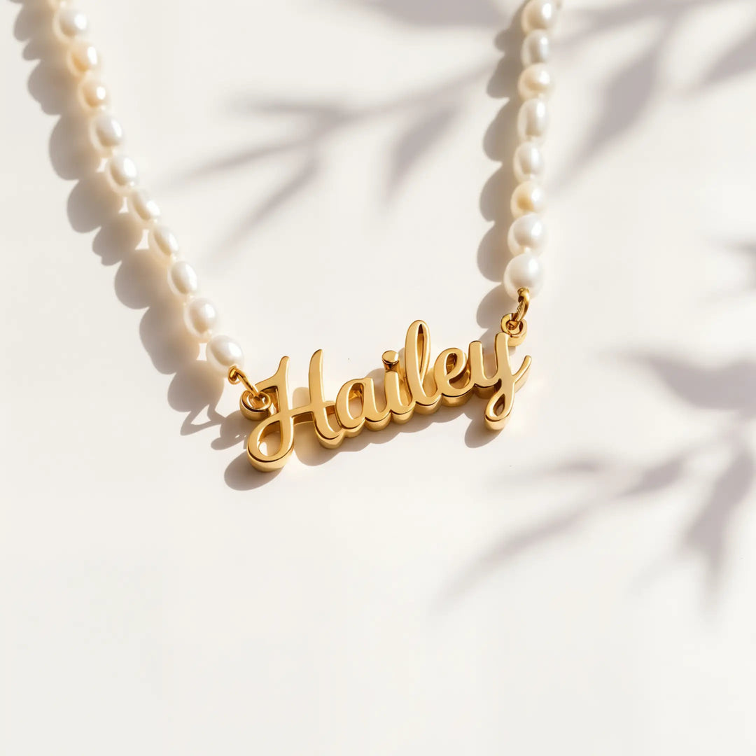 Isla Pearl Name Necklace