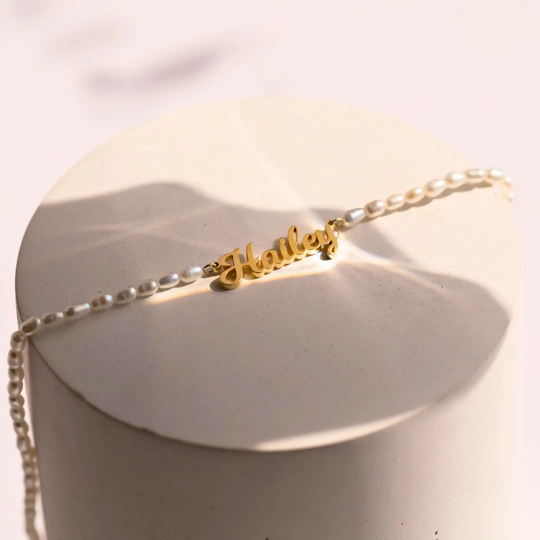 Isla Pearl Name Necklace