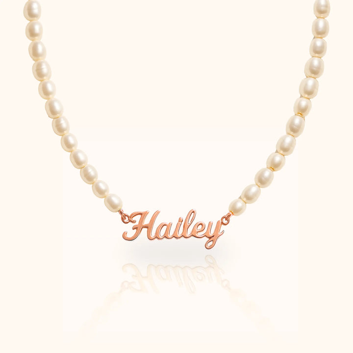 Isla Pearl Name Necklace