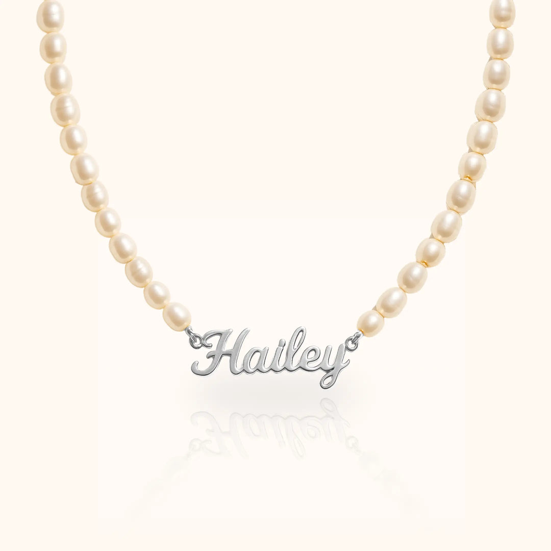 Isla Pearl Name Necklace