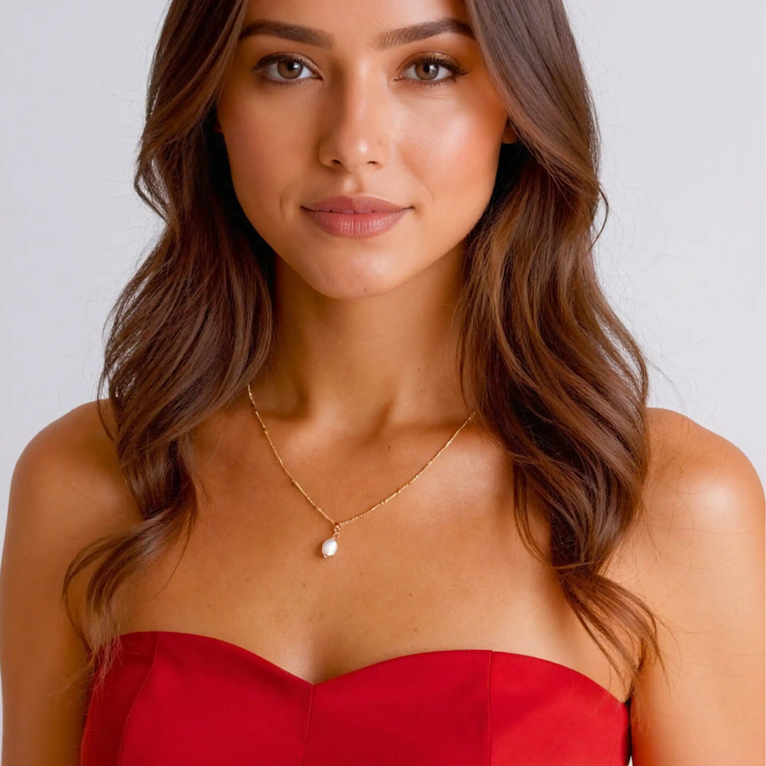 Marina Pearl Pendant Necklace