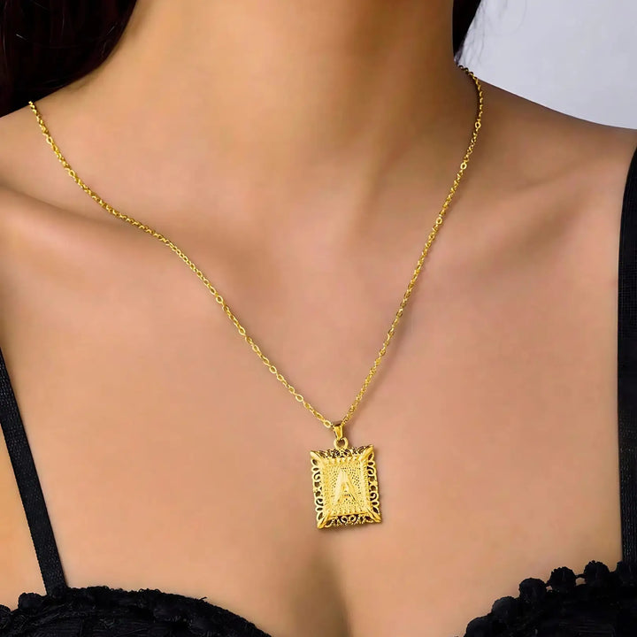 Monetta Initial Necklace